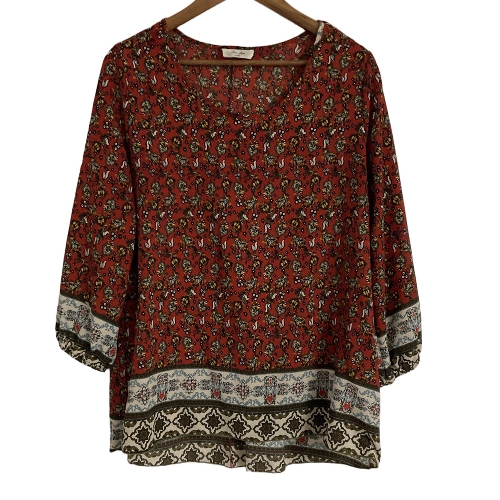 Rue Juju Bohemian 3/4 Sleeve Blouse